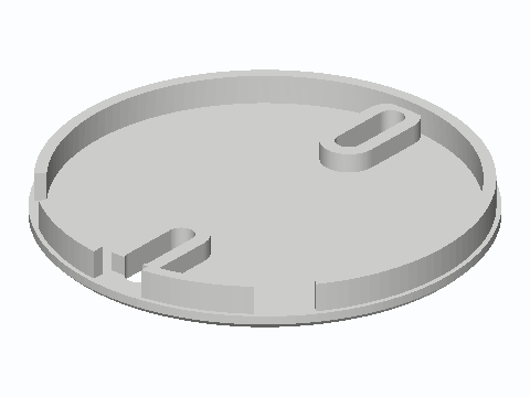 Slotted 2-3 in Tub Overflow Cover Plate