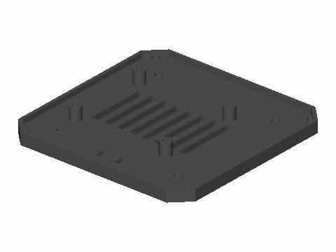 Pi 4 VESA 75/100 Monitor Back Mount