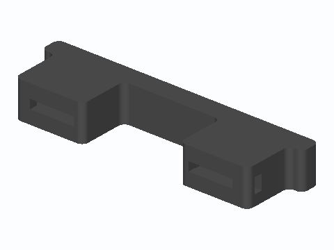 Slotted 64-96 mm Desk Drawer Pull