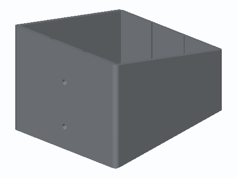 Small Scoop Cleat Wall Bin