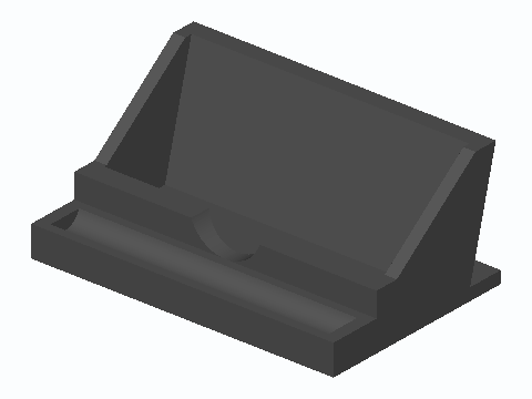 Business Card Stand With Pen Trough