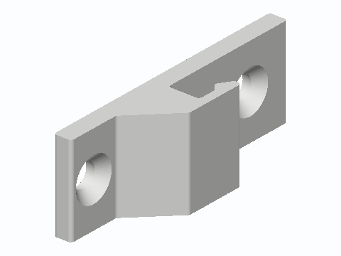 Wire Shelf Snap-In Back Wall Clip