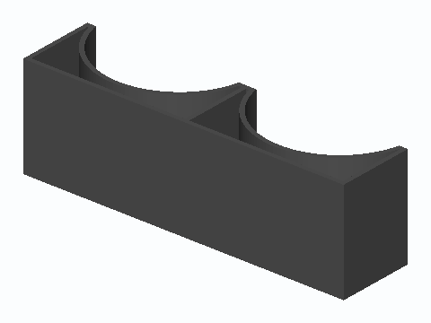 Twin Wine Bottle Counter Cradle