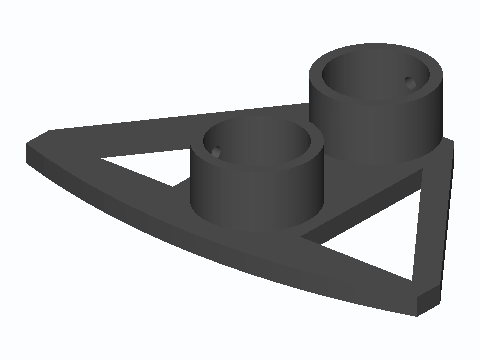 1 in PVC Rocking Footrest End Stand