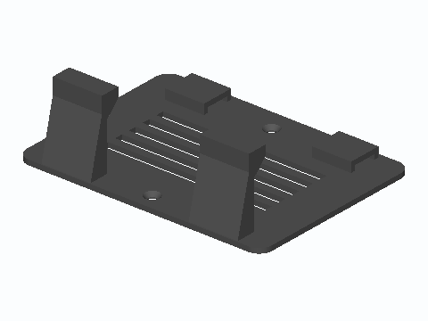 Vented Router And ONT Wall Hook Plate