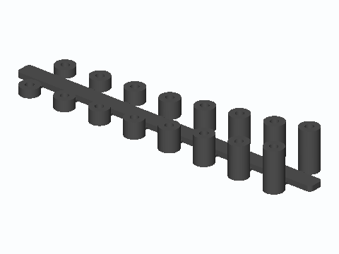 M2.5 Snap-Off PCB Spacer Sprue