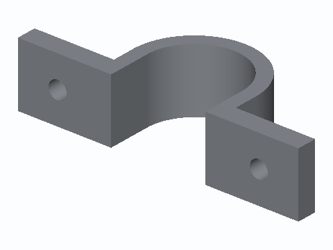 Squeeze-Fit Two-Hole Pipe Strap