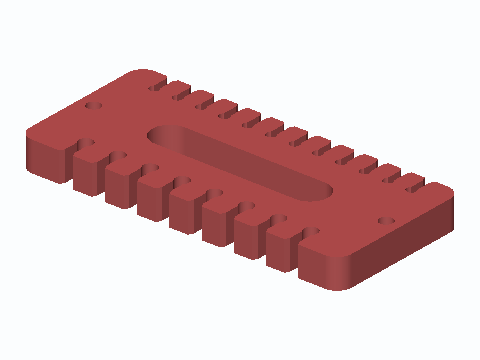 Snap-Slot Wire Harness Lacing Comb