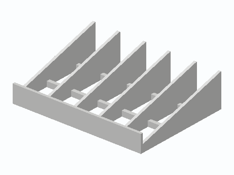 Three-Lane Tilted Spice Jar Drawer Insert