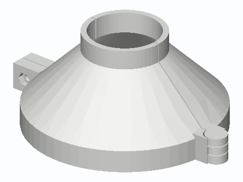 Hinged Grab Bar Flange Cover 1-1/4 in