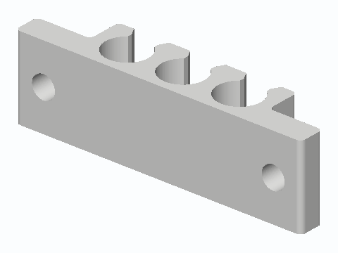 Three-Lane Cat6 And Coax Raceway Clip