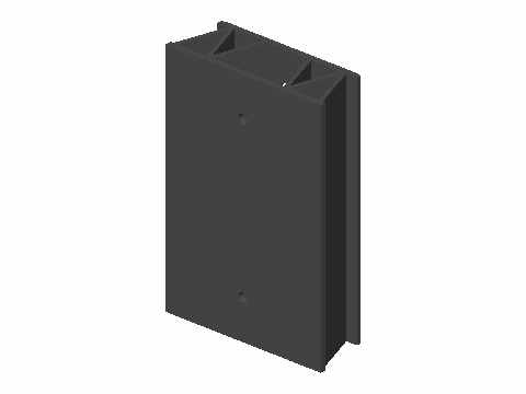 Crush-Rib Garage Wall Door Bumper