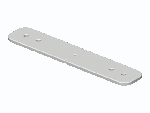 3 in To 96/128 mm Pull Upgrade Backplate