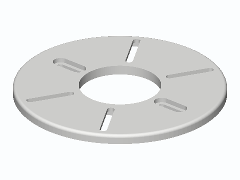 Universal Smoke Detector Box Adapter Plate