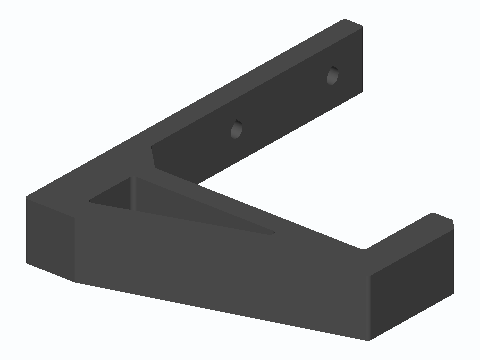 Screw-On Ladder Rail Wall Hook