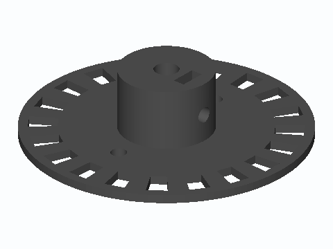 5 mm Shaft 20-Slot Optical Encoder Disc