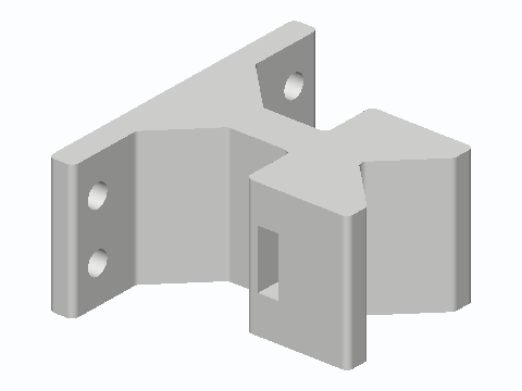 Heated Towel Rail V-Block Wall Bracket