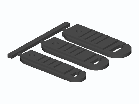 Three-Size Slit-Eye Zipper Pull Set