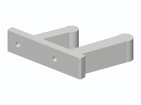 Double-Prong Bathroom Robe Hook