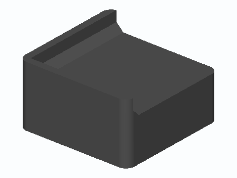 Under-Desk PC Tower Corner Riser Foot