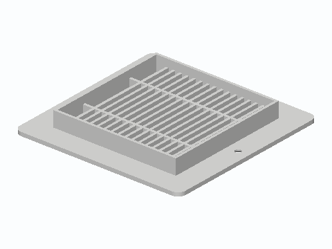 Parametric 4x4 in Drop-In Register Grille